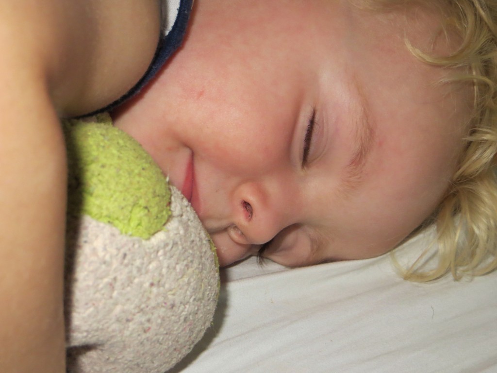 Child sleeping happily