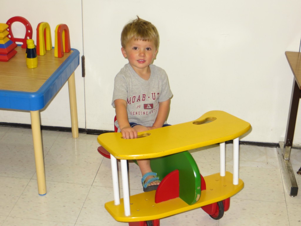 Boy sitting at a desk